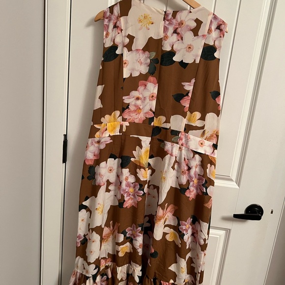 Floral brown and pink dress size 18w - Picture 5 of 5